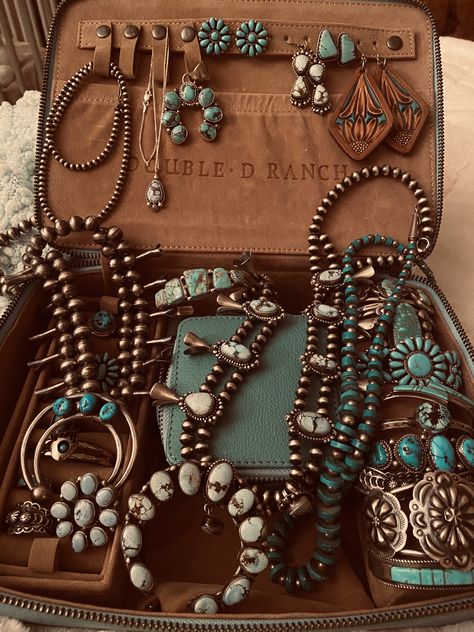 Western Fashion Jewelry, Southern Jewelry, Teal Jewelry, Rodeo Jewelry, Cowgirl Accessories, Turquoise Western, Country Jewelry, Double D Ranch, Western Accessories