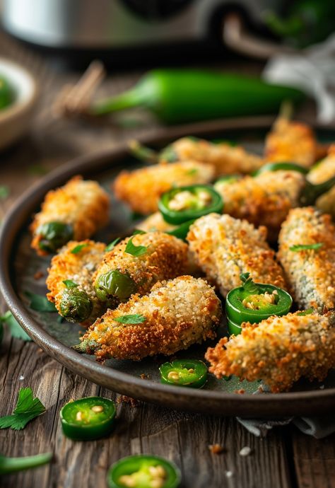 Learn How to Cook Air Fryer Jalapeno Poppers Recipe For Free | Recipes You'll Love, Made Easy! Jalapeño Popper Air Fryer, Air Fryer Stuffed Jalapenos, Jalapeno Poppers Air Fryer Recipe, Jalepeno Poppers In The Airfryer, Airfryer Jalapeno Poppers, Air Fried Jalapeno Poppers, Jalapeno Poppers Air Fryer, Jalapeño Poppers Air Fryer, Jalapeños Poppers