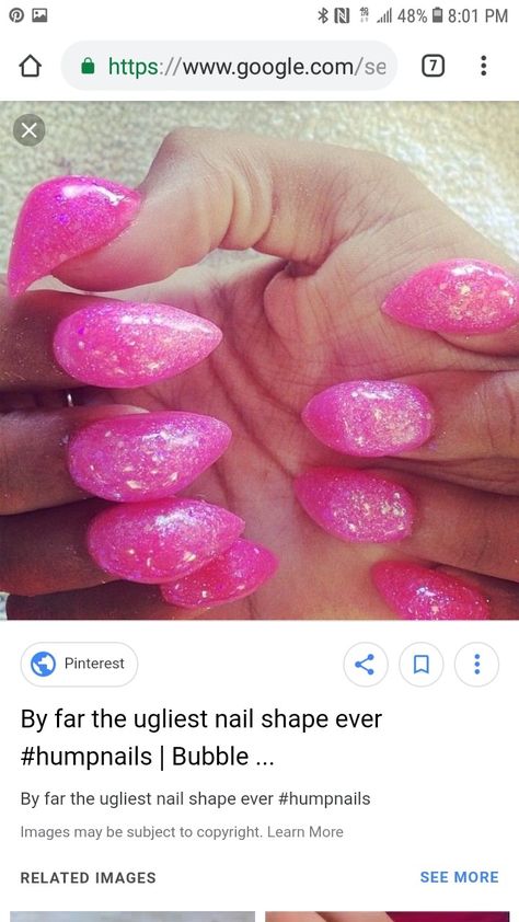 Cringe Nails, Hump Nails, Nail Fails, Ugly Nails, Long Black Nails, Quince Nails, Curved Nails, Really Cute Nails, Nail Shapes