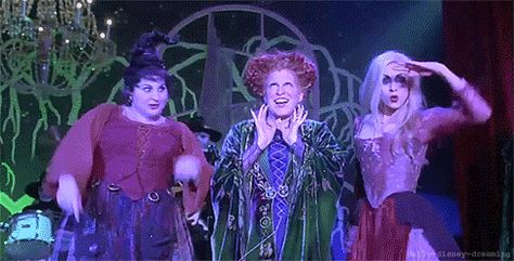 Hocus Pocus Gif, 31 Nights Of Halloween, Hocus Pocus 1993, Hocus Pocus Movie, All Disney Characters, Hocus Pocus Witches, Best Halloween Movies, Movie Schedule, Halloween Hocus Pocus