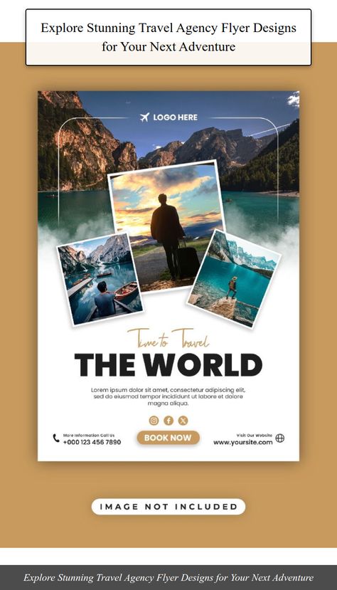 Flyer Design Travel Agency, Travel Agency Brochure Design, Social Media Post Travel Agency, Tourism Design Poster, Tourism Flyer Design, Travel Flyers Design, Tourism Social Media Post, Traveling Social Media Post, Travel Banner Design Ideas Instagram Page Design, Postcard Design Inspiration, Creative Postcard, Social Media Template Instagram, Social Media Announcement, Social Media Cover Design, Real Estate Social Media Templates, Postcard Layout, Wellness Social Media