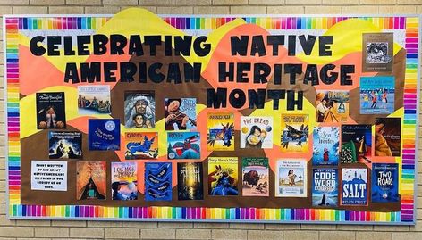 American Indian Heritage Month, Thanksgiving Bulletin Board Ideas, Thanksgiving Bulletin Board, School Library Bulletin Boards, November Bulletin Boards, School Book Fair, Turkey Activity, Thanksgiving Bulletin Boards, Thanksgiving History