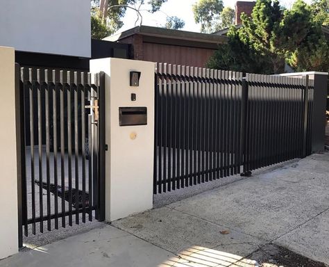 ✨ Transforming Spaces, One Gate at a Time! ✨ Meet Angela from Templestowe, who recently upgraded her home`s security and style with our double automated swing gate and pedestrian gate, all featuring sleek vertical slat cladding. 🚪🔒 Angela found us through glowing online reviews and couldn`t be happier with the results! Our team tackled uneven ground and space limitations to deliver a custom-sized, powder-coated galvanized steel masterpiece. The high fencing (1.6-1.8m) ensures both security an... Pedestrian Gate, Security Fence, Online Reviews, Be Happier, Galvanized Steel, Fencing, Home Security, Curb Appeal, Custom Sizing