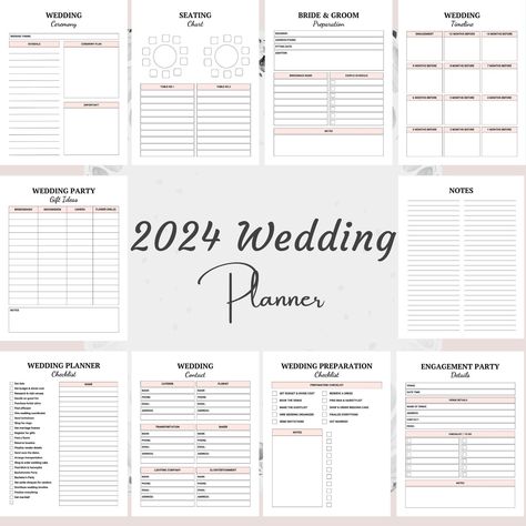 Modern minimalist wedding planner, 55 pages table planner ,wedding plans printable wedding plans DIY printable download Engagement Party Checklist, To Do List Wedding, Wedding Table Planner, Wedding Agenda, Table Planner, Budget Planner Free, Wedding Budget Planner, Checklist Wedding, Wedding To Do List