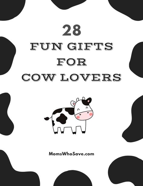 Gift Guide: 28 Terrific Gifts for Cow Lovers #gifts #giftguide #cows Cow Craft, Cow Gifts, Cadeau Diy, Frugal Living Tips, Fun Gifts, Craft Gifts, Cool Gifts, Cute Gifts, Diy Gift