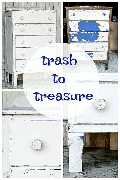 Coastal Style Furniture, Paint Makeover, Thrift Store Decor, Inspired Furniture, Budget Friendly Decor, White Shabby Chic, Trash To Treasure, Little Cottage, Coastal Cottage