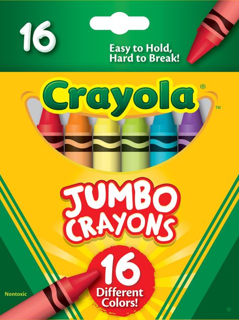 Jumbo Crayons, Paper Squishy, Color Words, Primary And Secondary Colors, Crayon Set, Wax Crayons, Crayola Crayons, Crayon Box, Color Crayons