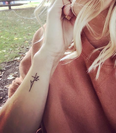 But God Tattoo With Cross, Small Cross With Flowers Tattoo, Small Cross Wrist Tattoo, Ephesians Tattoo, Grace Through Faith Tattoo, Give It To God Tattoo, Grace Cross Tattoo, Christ Tattoo Women, Grace Upon Grace Tattoo