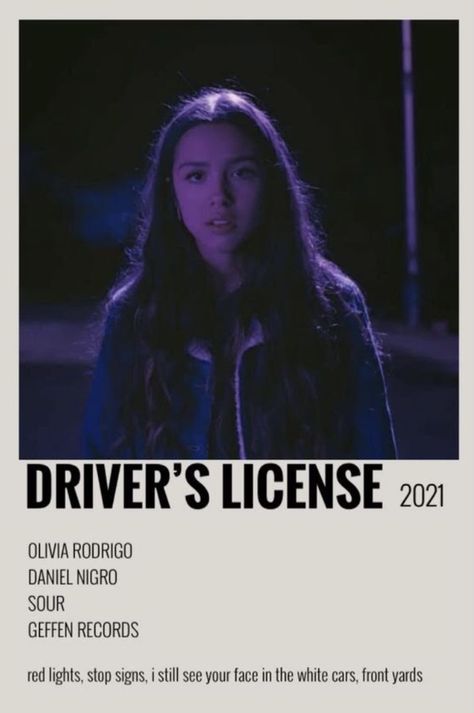 Song Polaroid, Album Cover Wall Decor, Olivia Rodrigo Poster, Sour Olivia Rodrigo, Olivia Song, Minimalistic Poster, Music Poster Ideas, Minimalist Posters, Estilo Taylor Swift