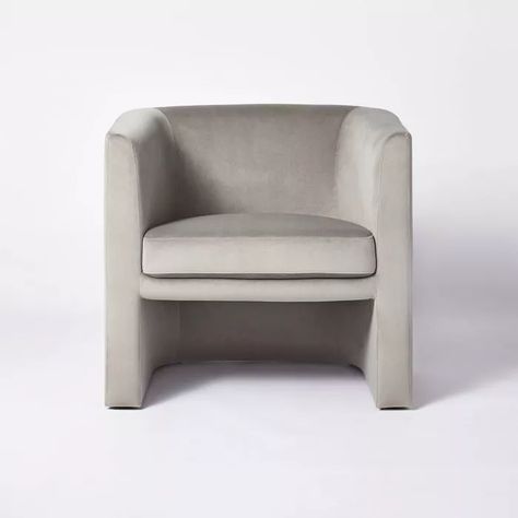 Vernon Upholstered Barrel Accent Chair - Threshold™ Designed With Studio Mcgee : Target Grey Studio, Barrel Accent Chair, Mcgee Target, Rectangle Ottoman, Upholstered Swivel Chairs, Cozy Reading Corners, Small End Tables, Small Accent Chairs, Swivel Accent Chair