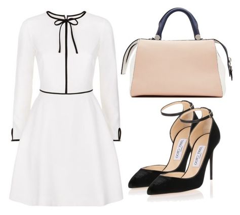 "Untitled #3699" by evalentina92 ❤ liked on Polyvore featuring Ted Baker, MaxMara and Jimmy Choo Ideas De Outfits, Looks Chic, Dressy Outfits, Professional Outfits, 80s Fashion, Ladies Dress Design, Mode Inspiration, Classy Dress, Polyvore Outfits