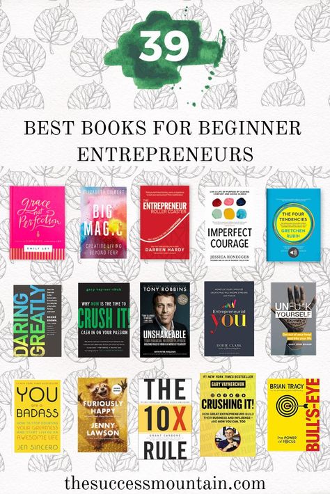 Books For Beginners To Read, Books For Beginner, Best Business Books, Books For Entrepreneurs, Entrepreneurship Books, Social Media Books, Career Books, Productivity Books, Books For Beginners