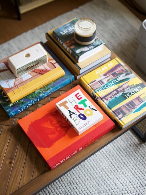 Coffee Table With Books, Book Coffee Table, Cool Coffee Table Books, Coffee Table Books Aesthetic, Coffee Table Books Mid Century, Coffee Table Book, Architecture Coffee Table Book, Retro Coffee Table Book, Pop Art Coffee Table Book