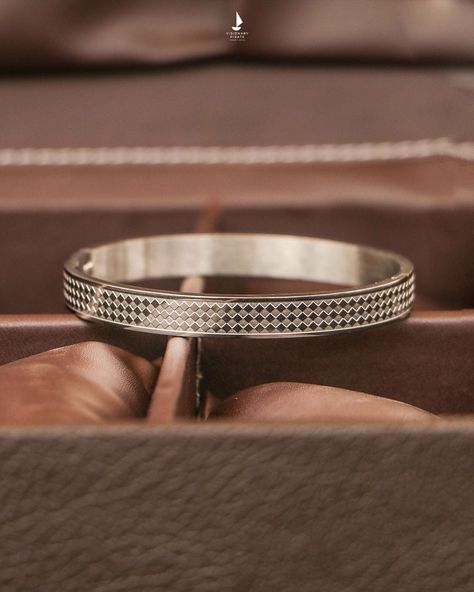 Men Silver Kada Designs Latest, Kada Designs Silver For Men, Silver Kada Design, Chandi Kada For Men, Unique Silver Kada For Men, Silver Kada For Men, Kada Design, Silver Kada, Silver Bracelet Designs