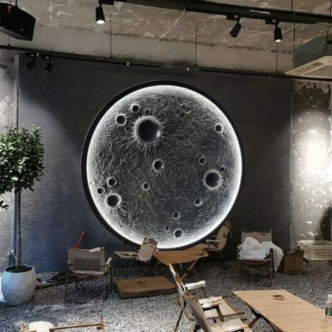 3d Moon Wall Art, 3d Moon, Garden Home Office, Led Art, Dining Table With Storage, Console Table Bedroom, Makeup Table Vanity, Moon Wall Art, Moon Wall