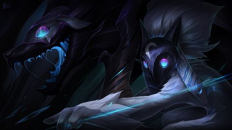 League Of Legends Kindred Wallpaper League Legends, Background Images Wallpapers, Lol League Of Legends, Wallpaper Pc, Mythical Creatures, League Of Legends, Game Art, Art Wallpaper, Hd Wallpaper