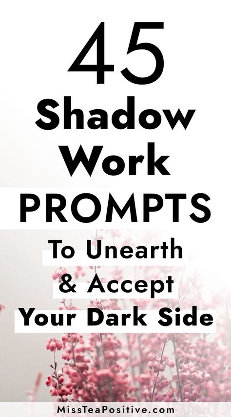 What is shadow work? Here are 45 shadow work journal prompts for beginners to get to know yourself better and start the practice. This beginners guide to shadow work includes questions on healing inner child, self-discovery, relationships, anger, jealousy, heartbreak, childhood, and self-love. What Is Shadow Work, Healing Inner Child, Journal Prompts For Beginners, Shadow Work Prompts, Work Journal Prompts, Shadow Work Journal Prompts, Shadow Work Spiritual, Shadow Work Journal, Get To Know Yourself