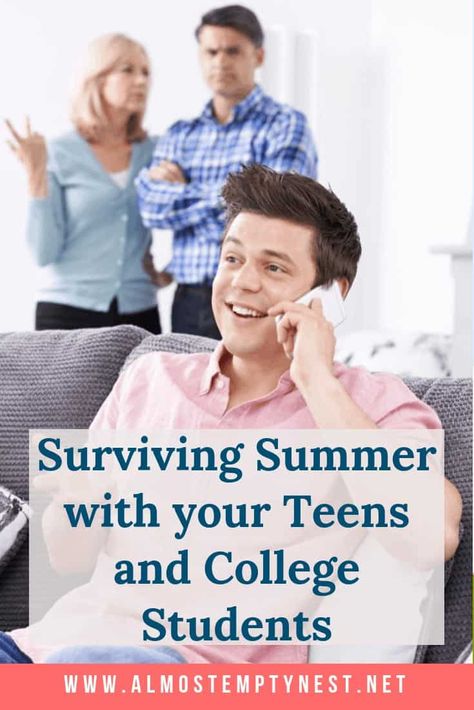 How to survive the summer with your high school and college kids Tesol Lesson Plans, Teen Attitude, Parent Survival Kit, Summer Rules, College Parents, Surviving Summer, Parenting Support, Parenting Adult Children