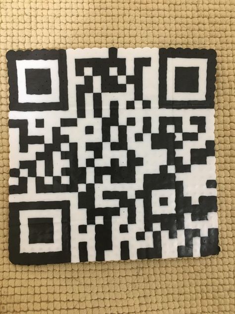 Rick Roll Qr Code, Rick Roll, Rick Rolled, Perler Ideas, Rick Astley, Easy Pixel Art, Iron Beads, Buy Bead, Never Gonna