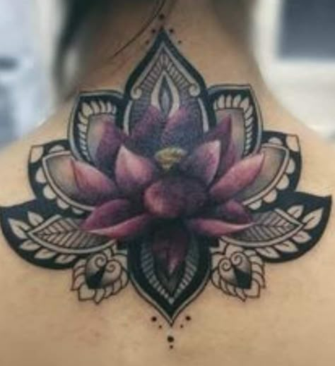 Tattoo Cover Up Ideas For Women Back, Low Back Cover Up Tattoo, Neck Tattoo Cover Up For Women, Cover Up Neck Tattoos For Women, Back Cover Up Tattoos For Women, Back Of Neck Tattoos For Women Cover Up, Lotus Flower Cover Up Tattoo, Cover Up Back Tattoos Female, Tattoo Cover Up Ideas For Women