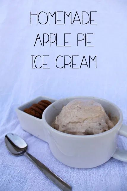 Amazing Apple Pie Ice Cream - $5 Dinners | Recipes, Meal Plans, Coupons Ice Cream Homemade Machine, Apple Pie Homemade, Apple Pie Ice Cream, Pie Ice Cream, Homemade Apple Pie, Ice Cream Mixture, Homemade Ice Cream Recipes, Ice Cream Pies, Homemade Apple Pies