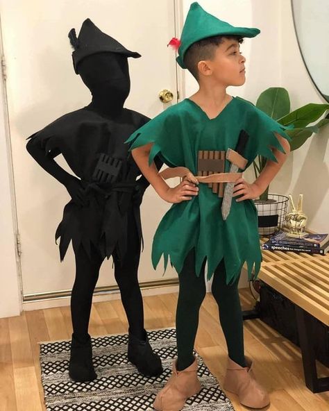 Twin Costumes, Peter Pan Costumes, Tinkerbell Costume, Victorian Halloween, Peter Pan And Tinkerbell, Book Week Costume, Twin Boys, Family Halloween Costumes, Halloween 2022