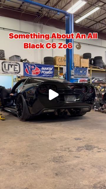 Race Proven Motorsports on Instagram: "Something about an All Black C6 Zo6 👌🏼 This car received a @monsterclutches  lt1-S triple disc clutch and is sounding killer with the RPM B3 cam through @corsaperformance exhaust   #corvette #c6z #zo6 #c6z06 #ls7 #lsx #raceprovenmotorsports #corsaperformance #corsaexhaust #monsterclutches #youtube #youtubechannel #coldstart #cam #427 #allblackeverything #chop" Black Corvette C8, C6 Zo6, Zo6 Corvette, C8 Z06, Corvette C6 Z06, Black Corvette, C6 Corvette, Corvette C6, All Black Everything