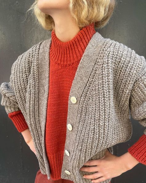 Instagram Autumn, October 1, Cozy Chic, Wool Cardigan, Versatile Style, Long Sleeve Cardigan, Knitwear Women, Wool Sweaters, Chunky Knit