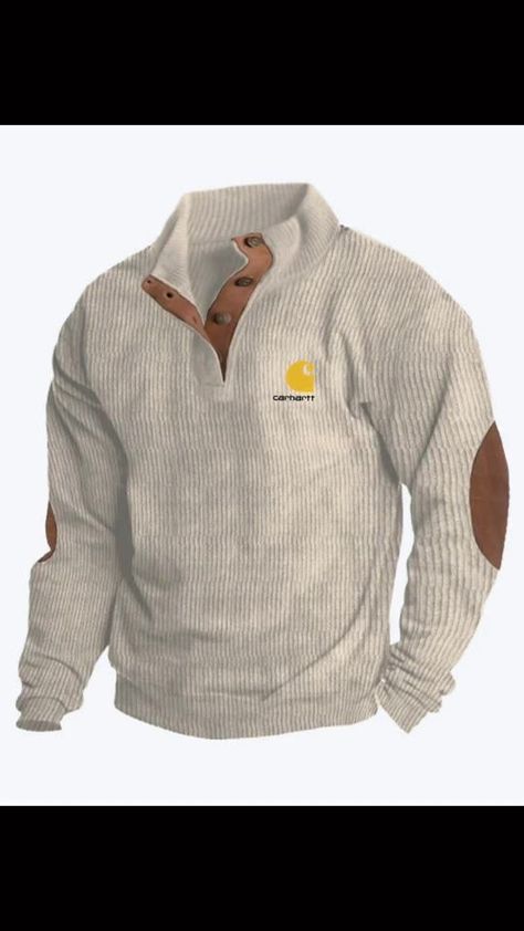 Cashmere Casual Stand Collar Long Sleeve Sweatshirt😘👇 | By Braimall | Facebook Pull Camionneur, Sweat Vintage, Male Tops, Mens Outdoor Jackets, Mode Tips, Colour Blocking, Men Sweatshirt, Outdoor Jacket, T Shirt And Jeans