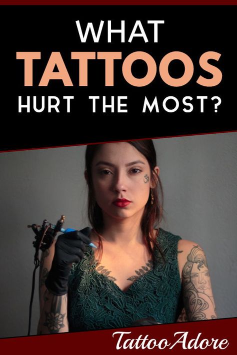 What tattoos hurt the most? Some people have a low pain tolorance and they wonder what the most painful tattoos are. These are some of the least and most painful places to get a tattoo. #tattoos #tattooquestions What To Wear To Get A Tattoo, Least Painful Places To Get A Tattoo, Least Painful Tattoo, Should I Get A Tattoo, Places To Get A Tattoo, Covering Tattoos With Makeup, Inner Ankle Tattoos, Most Painful Tattoo, Armpit Tattoo