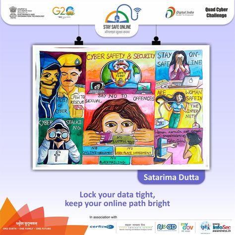 #Painting_of_the_day🖌️🎨 #staysafeonline #cybersecurity #g20india #g20dewg #g20org #g20summit #besafe #staysafe #ssoindia #meity #mygovindia #india #Quad #Quad2023 #QuadCyberCampaign #QuadCyberChallenge #WorldSanskritDay #thursdaymorning For more content visit our website or click the link in the bio - https://www.staysafeonline.in/ Staying Safe Online, Digital India, Safety First, Safety And Security, Poster Making, Stay Safe, Solar System, Click The Link, Quad