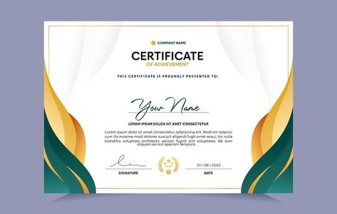 Islamic Certificate Design, Poster Tipografi, Green Certificate, Hd Designs, Certificate Border, Certificate Of Achievement Template, Free Certificate Templates, Certificate Background, Certificate Design Template