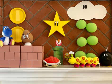 Super Mario Bros Birthday Party, Mario Cake, Mario Bros Birthday, Mario Bros Party, Super Mario Birthday Party, Mario Birthday Party, Super Mario Birthday, Super Mario Party, Super Mario World