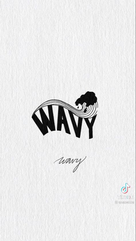 Wavy Tattoo, Wavy Font, Graphic Shapes Design, Tattoo Fonts, Tattoos