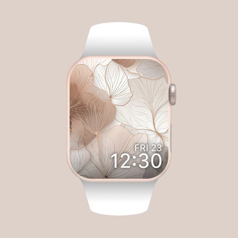 Elegant Apple Watch Faces, Leaves Background Aesthetic, Apple Watch Faces Aesthetic, Aesthetic Watch Face, Apple Watch Wallpaper Aesthetic, Aesthetic Composition, Wallpaper Rose Gold, Watch Aesthetic, Apple Aesthetic