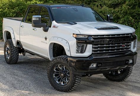 Chevy 2500 Hd Lifted, Silverado 2500 Hd Lifted, 2022 Chevy Silverado 2500 Hd, Gmc Elevation, Lamborghini Vision Gt, Big Chevy Trucks, Mom Cars, New Chevy Silverado, White Trucks