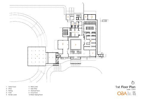 Gallery of Siam Country Club Waterside / The Office of Bangkok Architects - 24 First Floor Plan, Country Clubs, Polo Club, Landscape Projects, Pattaya, Country Club, Floor Plan, Bangkok, The Office