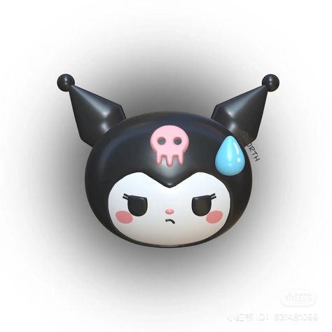 3d Kuromi, 헬로키티 배경화면, Photo Cutout, Iphone Stickers, Arte 8 Bits, Paint Brush Art, Hello Kit, Hd Anime Wallpapers, Hello Kitty Art