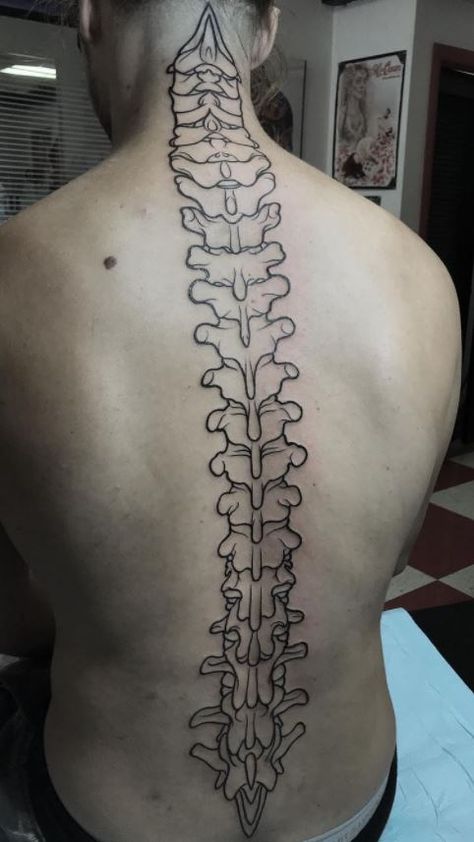 Vertebrae Tattoo, Anatomical Tattoos, Spinal Tattoo, Cyberpunk Tattoo, Dnd Inspiration, Bone Tattoos, Wild Tattoo, Skeleton Tattoos, Spine Tattoos For Women