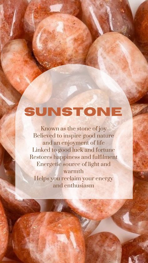 Sunstone Crystal Meaning, Sunrise Ritual, Mindful Crafts, Sunstone Meaning, Crystal Grimoire, Earth Vibes, Raw Sunstone, Buck Moon, Sunstone Crystal