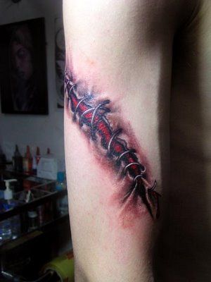 Best Tattoos Ever, Ripped Skin Tattoo, Name Tattoos On Arm, Tato 3d, Flesh Tattoo, Best 3d Tattoos, Rip Tattoo, Best Tattoo Ever, Skin Tattoo