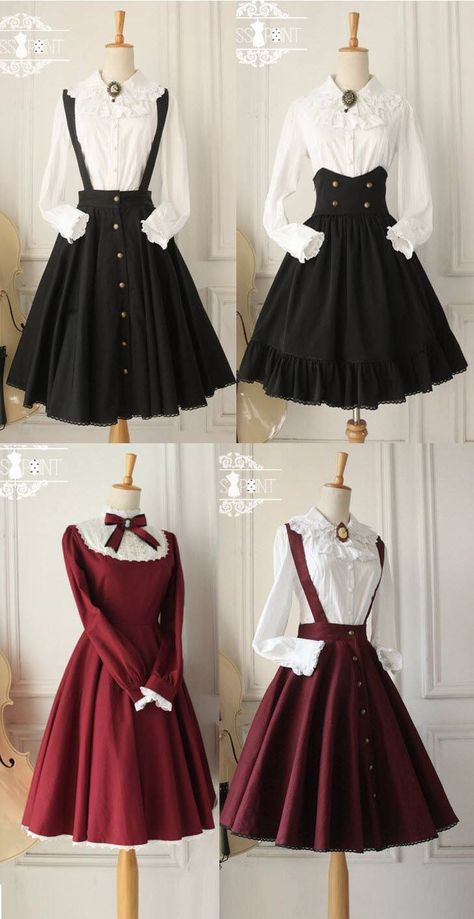 Formal Clothing, Lolita Outfits, Old Fashion Dresses, Fantasy Dress, Kawaii Clothes, 여자 패션, Cosplay Outfits, Lolita Dress, Mode Vintage