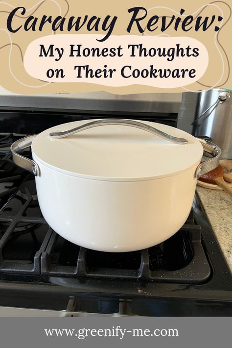 Interested in Caraway's non-toxic pots and pans? Here's my full Caraway Cookware Review and why you should make the switch to these sustainable pots and pans. #zerowaste #zerowastekitchen #ecofriendly #sustainablekitchen Caraway Pans, Caraway Cookware, Zero Waste Holiday, Living Naturally, Non Toxic Cookware, Best Pans, Zero Waste Kitchen, Zero Waste Living, Zero Waste Lifestyle