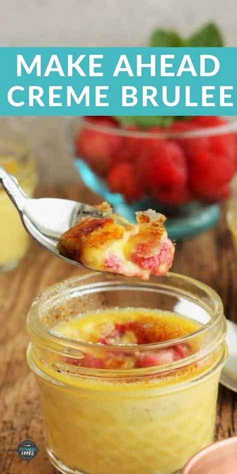 Easy Creme Brulee Recipe, Lemon Creme Brulee, Easy Creme Brulee, Raspberry Creme Brulee, Potluck Recipes Dessert, Creme Brulee Recipe Easy, Peach Ice Cream Recipe, Lemon Creme, Homemade Peach Ice Cream