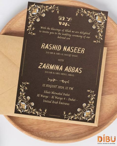 Digital invitation 💌 Easy to send, Time saving, Pocket friendly ✨ Experience the magic of modern greetings with our beautiful e-cards! Elevate every occasion with a touch of digital charm. . . . #digitalinvitesbyuniverse #bissmilah #reception #walima #walimah #ecardsforyou #digitalinvites #weddingcard #weddingststionery E Cards, Time Saving, Digital Invitation, Digital Invitations, Save Time, Wedding Cards, The Magic, Ecards, Quick Saves