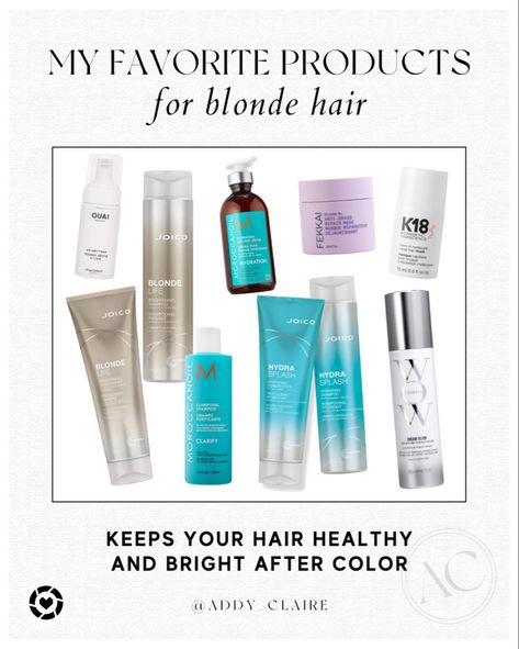 These are the must-have products for blonde hair! If you’re looking for purple shampoos that keep hair toned and masks that help repair damaged hair, look no further! blonde hair / blonde highlights / hair routine / hair breakage / beauty routine / repair bleached hair / hair care routine / remove brass / ulta finds Blonde Hair Care Routine, Ulta Finds, Products For Blonde Hair, Blush Blonde, Blonde Highlights Hair, Hair Blonde Highlights, Blonde Hair Care, Repair Damaged Hair, Highlights Hair