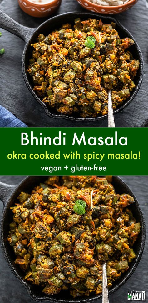 Vegetarian Okra Recipes, Curry Okra Recipes, Okra Stir Fry, Best Indian Vegetarian Recipes, Indian Okra Recipes Curries, Okra Vegan Recipes, Okra Recipes Indian, Bhindi Recipe Indian Style, Okra Recipes Healthy