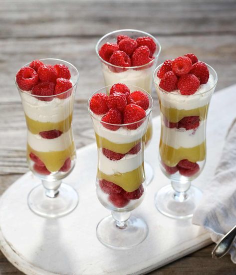 Raspberry Lemon Parfaits with Organic Valley Homemade Fruit Pizza, Raspberry Parfait, Epic Desserts, Fruit Pizza Cookies, Sugar Cookie Pizza, Lemon Parfait, Sour Cream Sugar Cookies, Fruit Pizza Sugar Cookie, Organic Valley