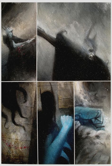 Dave Mckean Art Arkham Asylum, Dave Mckean Batman, Arkham Asylum Comic, Dave Mckean Art, Dave Mckean, Batman Arkham Asylum, Batman Artwork, Graphic Novel Art, Arkham Asylum