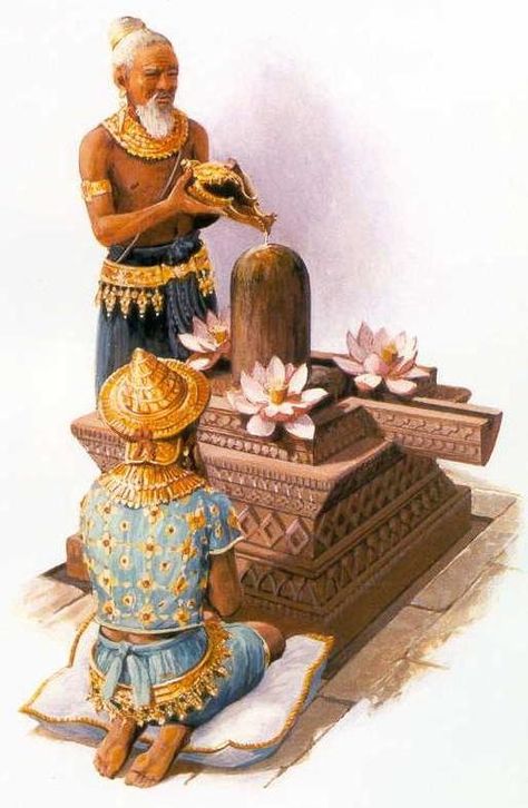 Shiva Linga: the symbol of the creative potency of God.  --- Angkorwat                   “This architectural work perhaps has not, and p... Sada Shiva, Shiva Puja, Bhagwan Shiva, Vedic Knowledge, Ancient History Archaeology, Bhole Baba, Hand Mudras, Mahadev Quotes, Cambodian Art